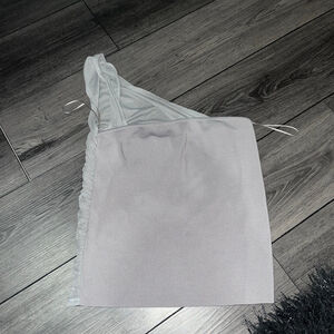 Willow & Root Gray one shoulder tank